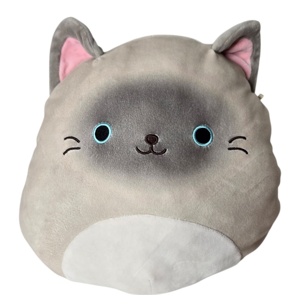 Squishmallows Felton Siamese Cat Plush 12" Kellytoy Pets Squad Whimsical